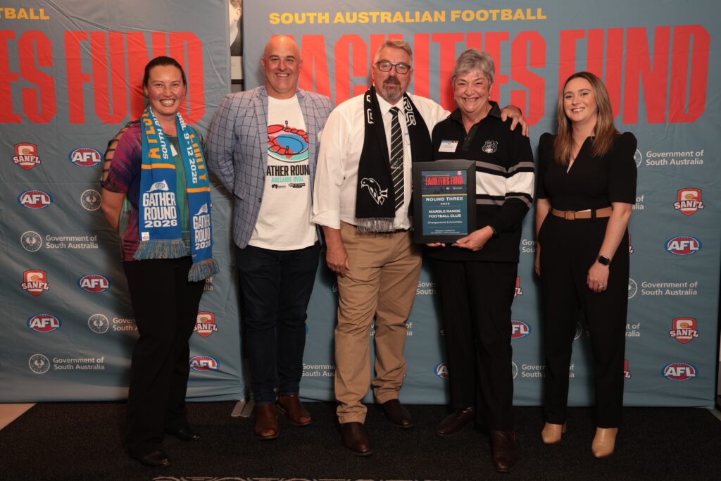 Marble Range Football Club has been successful in receiving a Round 3 SANFL Facilities Fund Grant to the tune of $75,000.